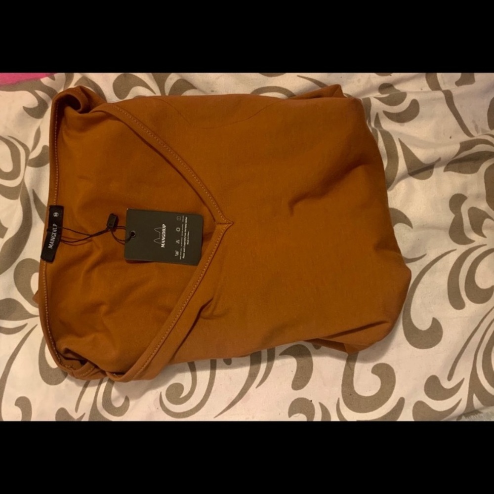 Long sleeve v-neck body suit
